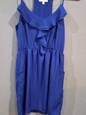 Lush Royal Blue Ruffled Sundress